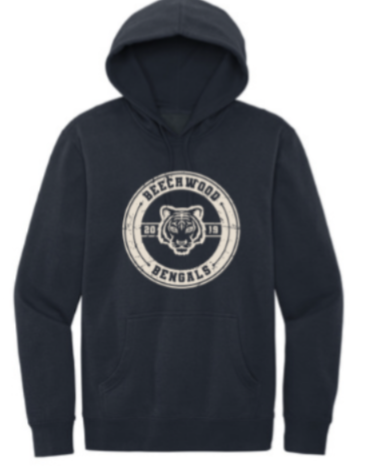 Southern Script Beechwood Bengals Ladies Mid Crop HoodieBeechwood Middle School